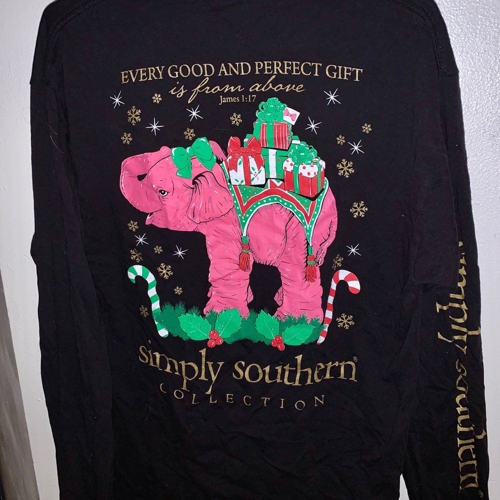 Simply Southern, Christmas Long Sleeve Tee - Large